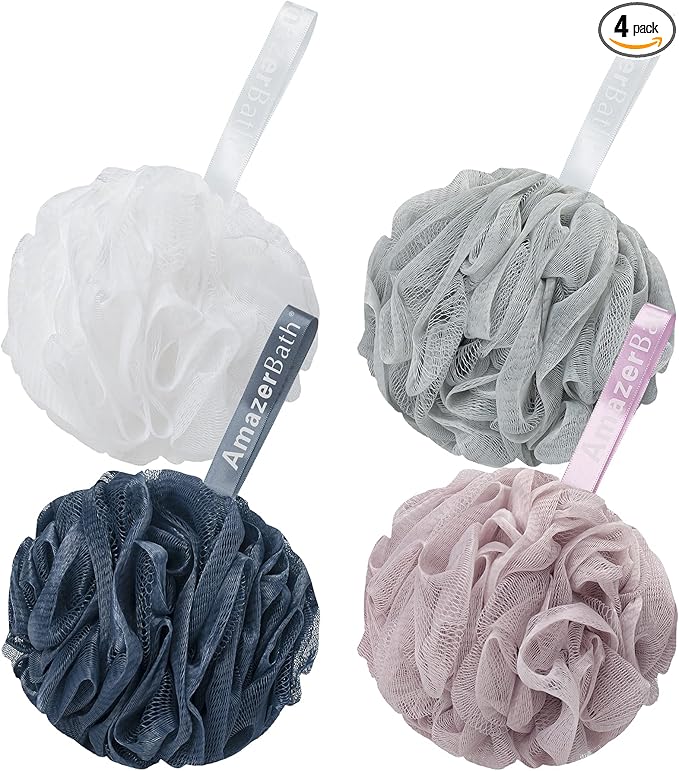AmazerBath Loofah Sponge 75g/Piece, Exfoliating Bath Sponge Body Scrubber by AmazerBath