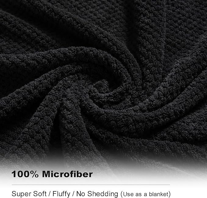 8-Piece Bath Towel Set, 2 Extra Large Bath Towel Sheets, 2 Hand Towels and 4 - Image 3
