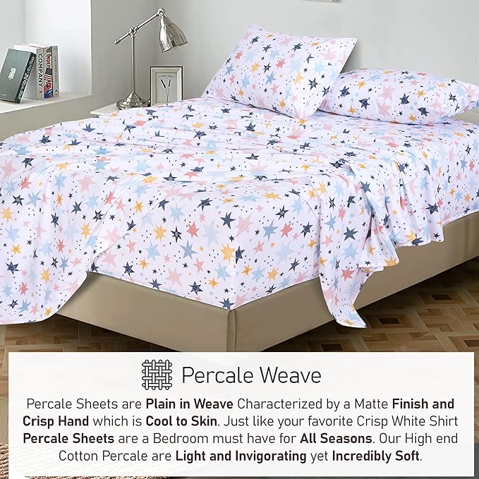RUVANTI 100% Cotton Sheets – Full Size Percale Bedding, Cooling & Breathable - Image 6