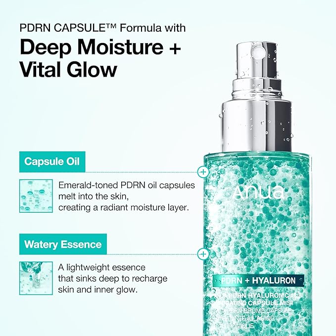 ANUA PDRN Collagen Glow Facial Serum Spray, Hydrating Face Mist, Hyaluronic Acid - Image 7