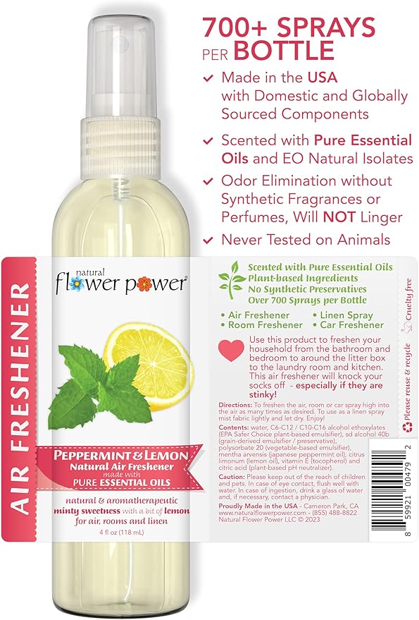 Natural Flower Power Air Freshener Spray - Image 4