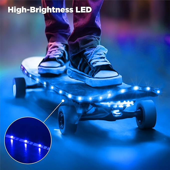 BestLuz Battery Operated LED Strip Lights 2X 3.33ft Flexible Blue LED Light - Image 6