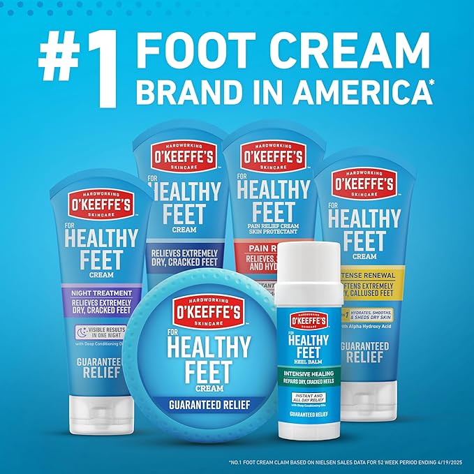 O'Keeffe's for Healthy Feet Foot Cream - 3 oz Travel Size Tube - Guaranteed - Image 5