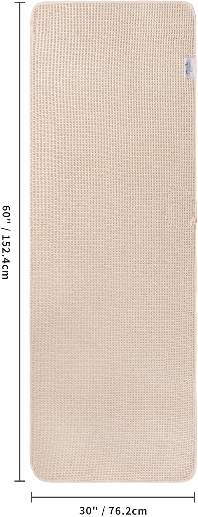 POLYTE 430 GSM Microfiber Oversize Quick Dry Lint Free Bath Towel, 60 x 30 in - Image 3