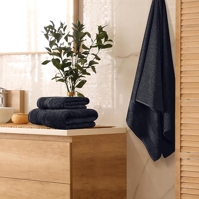 Belizzi Home Ultra Soft 3 Pack Cotton Towel Set, Contains a Bath Towel 28x55 - Image 3