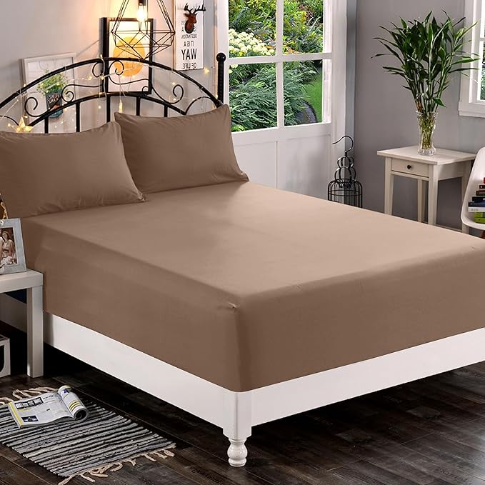Elegant Comfort 1500 Premium Quality Fitted Sheet Ultra Soft 18-24 Inch Extra - Image 2