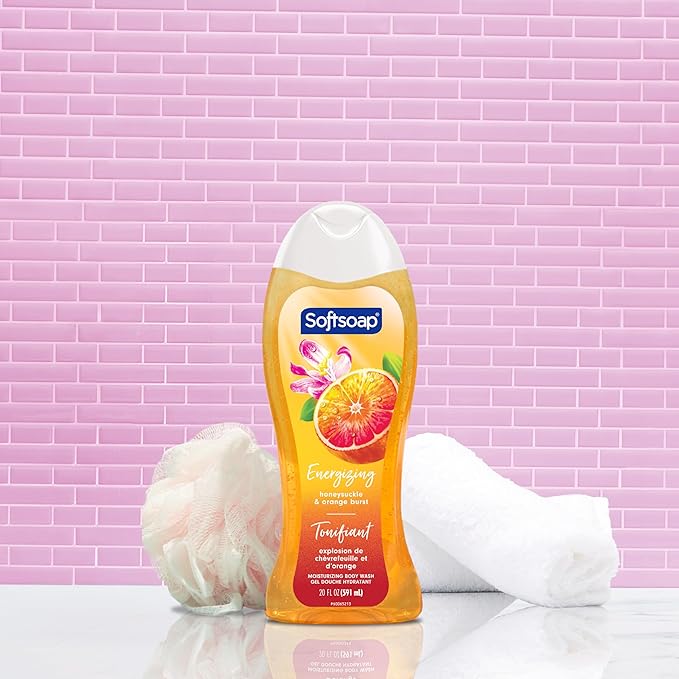 Softsoap Body Wash, Honeysuckle & Orange Burst Body Wash, 20 Ounce - Image 2