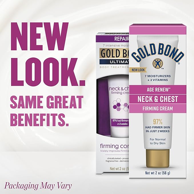 Gold Bond Age Renew Neck & Chest Firming Cream, 2 Oz, and Visibly Improves - Image 2