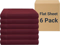 ZPECC Bulk Flat Sheets Only Queen Size 6 Pack, Easy Sort Top Bed Sheet by by ZPECC-ABrandThatHasBeenFocusedOnBabyProductsFor18Years