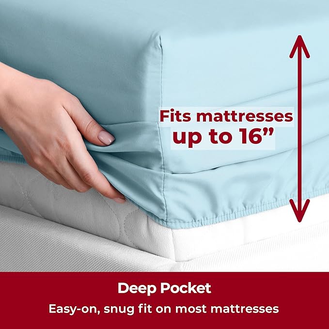 Mellanni Split King Sheets Set - Image 5