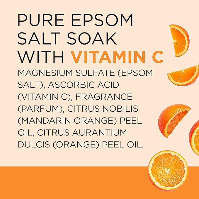 Dr Teal's Salt Soak with Pure Epsom Salt, Glow & Radiance with Vitamin C & - Image 11