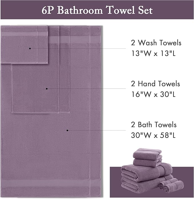 Madison Park Turkish 100% Cotton Towel Set, 600Gsm Luxury Premium Weight - Image 7