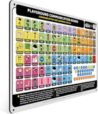 Weather-Proof Aluminum School Playground Communication Board for Autism - Outdoor Inclusive Communication Aid, Lightweight & Durable for Autism & Inclusive Play