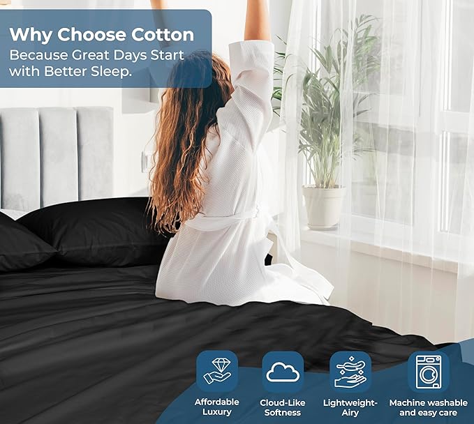 Royale Linens 100% Organic Cotton King Flat Sheet Only - Image 7