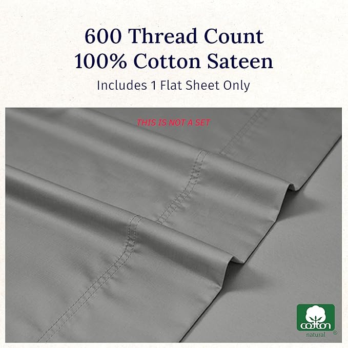 California Design Den Queen Size Flat Sheet Only - Image 5