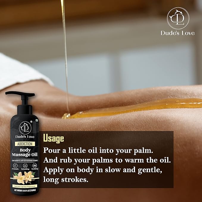 Organic - Vanilla Edible Full Body Massage Oil - No Stain & Non-Sticky | - Image 6