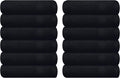 GLAMBURG Ultra Soft 12-Piece Washcloths Set 13x13-100% Ringspun Cotton by GLAMBURG
