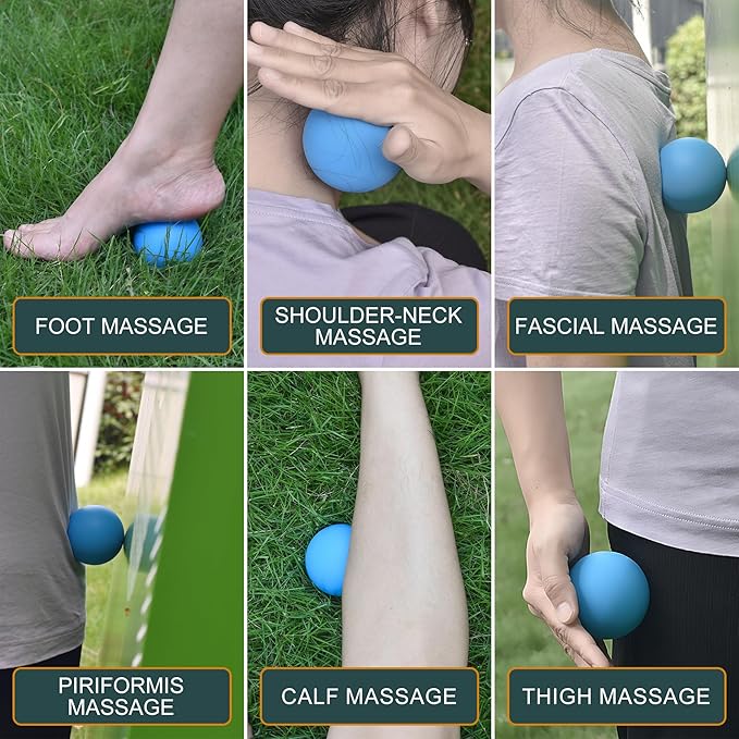 Massage Lacrosse Balls for Myofascial Release, Yoga Deep Tissue Massage - Image 4