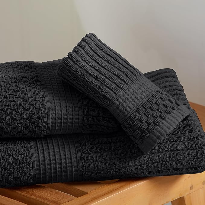 Springtree Home 100% Cotton Bath Towel Set of 4 | Super Soft & Absorbent - Image 7