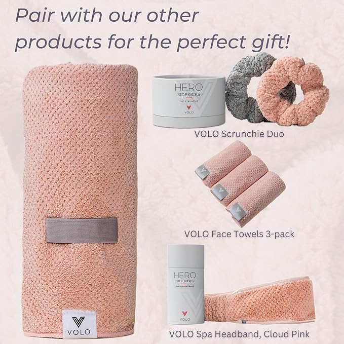 VOLO Hero Hair Towel – Ultra Soft Nanoweave™ Microfiber, Super Absorbent Quick - Image 6
