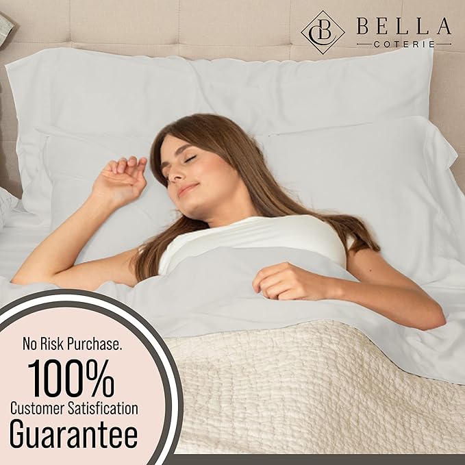 Bella Coterie | Luxury Bamboo Viscose Standard Size Pillowcase Set | 100% - Image 5