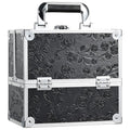FRENESSA Makeup Train Case Cosmetic Box Portable Makeup Case Organizer 4 Trays by Frenessa