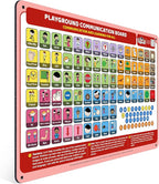 Weather-Proof Aluminum School Playground Communication Board for Autism - Outdoor Inclusive Communication Aid, Lightweight & Durable for Autism & Inclusive Play