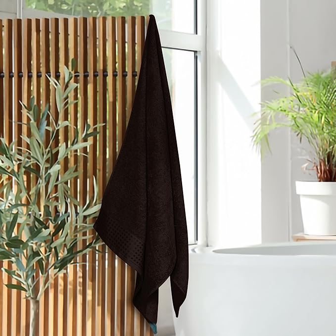 GLAMBURG Ultra Soft 4 Pack Oversized Bath Towel Set 27x54 inches, 100% Cotton - Image 4