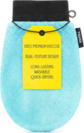 Exfoliating Glove for Shower – Dual-Sided Scrubber Mitt – Deep Exfoliation by Tisana