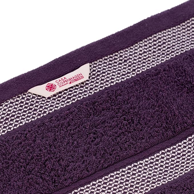 CASA COPENHAGEN Solitaire 6Pcs 100% Egyptian Cotton Large Designer Towels Gift - Image 9