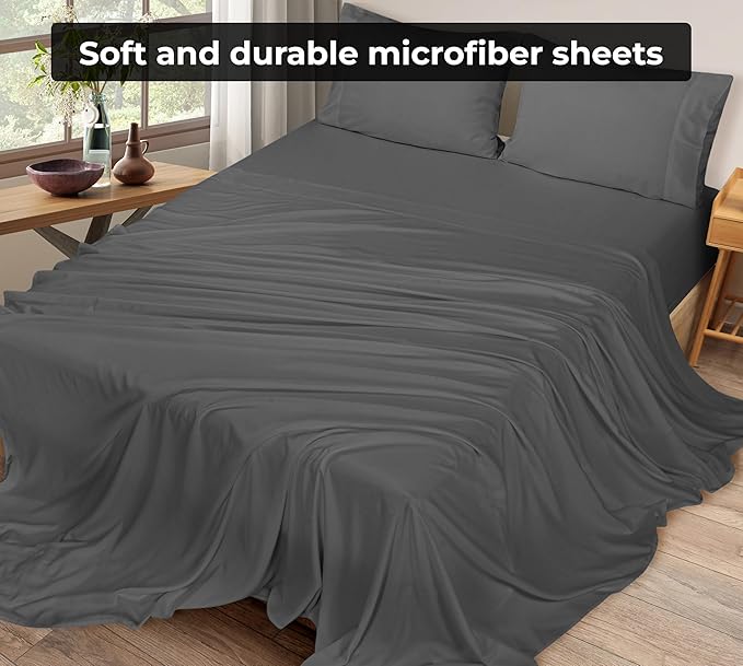 Royale Linens 2 Pack Bulk Flat Sheet Set - Image 4