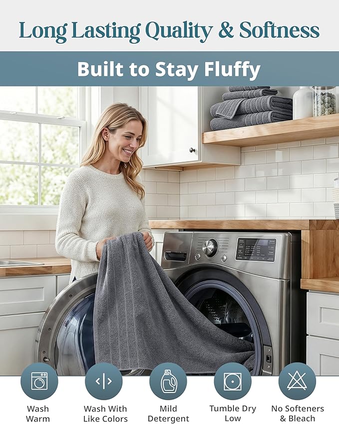 Casa Platino 100% Cotton Towels Set - Image 7