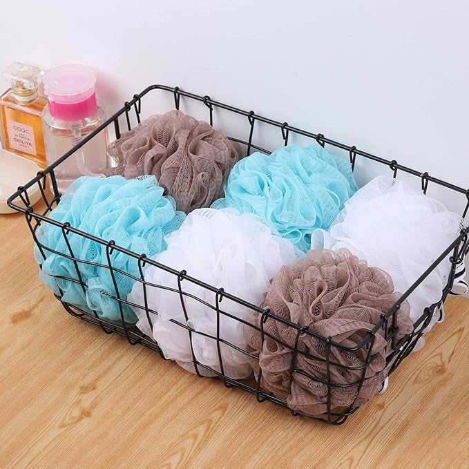 Bath Loofah Shower Sponge Pouf Body Scrubber Exfoliator Scrubber Ball - Image 4