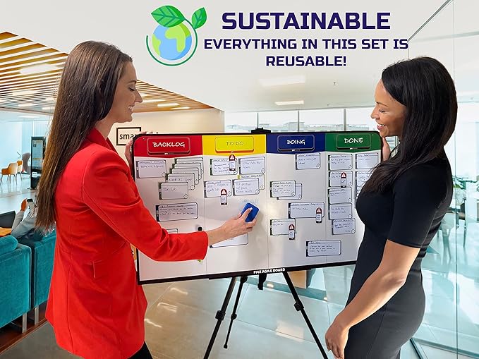 pmxboard Project Management Board Set, Combo Set XXL. Agile Project Management Mega Bundle Project Kit. Full Magnetic Kanban Board Set, Portfolio Management Board Set, Desktop Kanban Board Set, 3 in 1