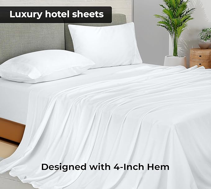 Royale Linens Queen Flat Sheet - Image 2