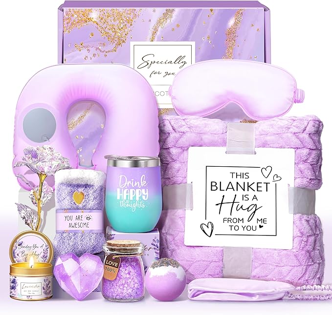 LUCOTIYA Gifts for Women, Get Well Soon Birthday Gift Basket for Her Friends by LUCOTIYA