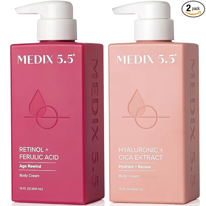 Medix 5.5 Retinol Body Lotion + Hyaluronic Acid Cream, Moisturizer Body & Face by Medix55