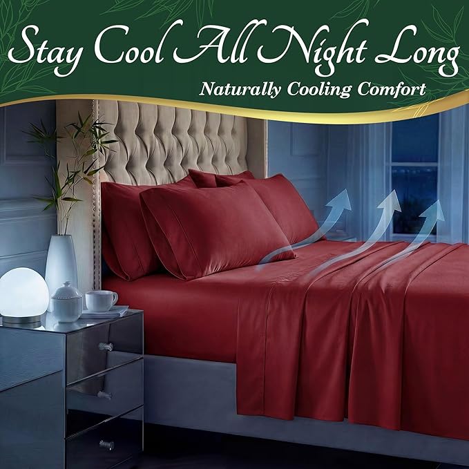 DECOLURE 100% Viscose Derived from Bamboo Sheets Full Size - Image 3