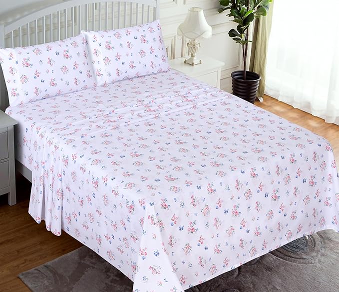 RUVANTI 100% Cotton Sheets – Queen Size Percale Bedding, Cooling & Breathable - Image 2