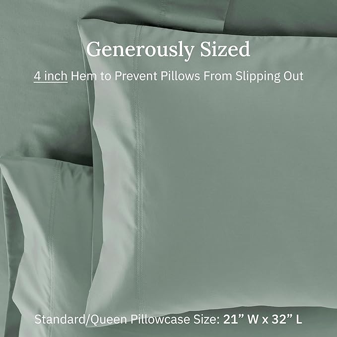 CALIFORNIA DESIGN DEN Luxuriously Soft Hotel Quality 600 Thread Count, 100% - Image 6