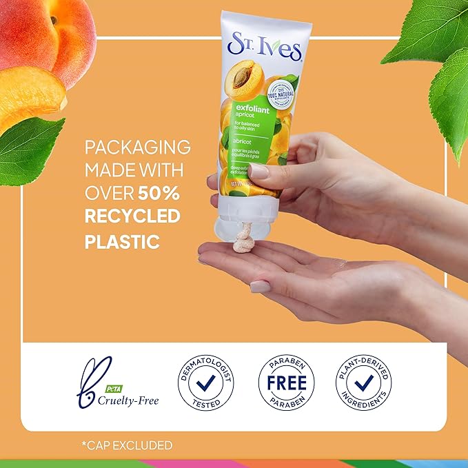 St. Ives Fresh Skin Apricot Face Scrub, Deep Exfoliator Skin Care - Image 6