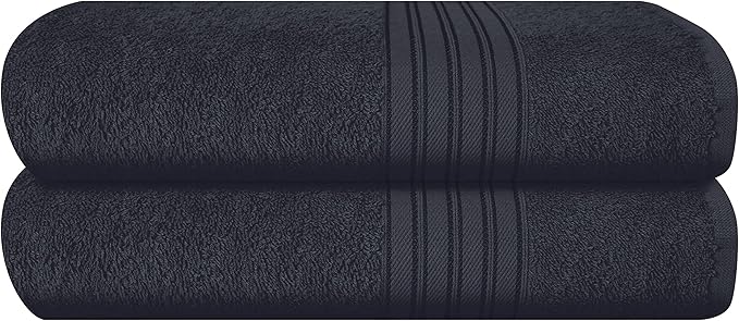 BOUTIQUO Cotton 2 Pack Bath Towel Set 28x55, Eco-Friendly Large Bath Towels by BOUTIQUO