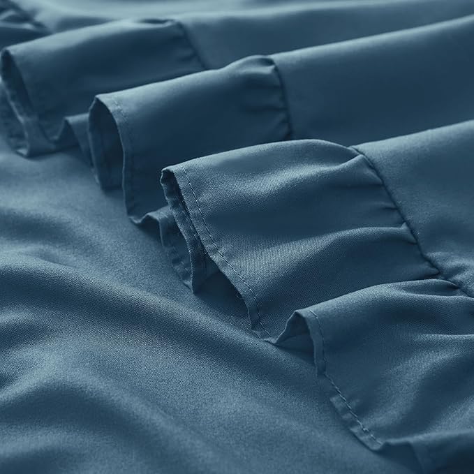 KKJIAF Ruffle Pillow Cases King Size Set of 2, Ruffled Pillow Covers - Image 6