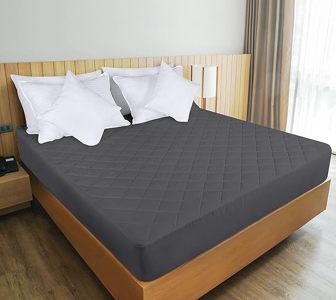 Utopia Bedding Quilted Fitted Mattress Pad, Twin Size, Elastic Fitted Mattress - Image 6