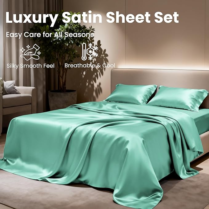 Love's cabin Satin Queen Sheets Set - Image 8