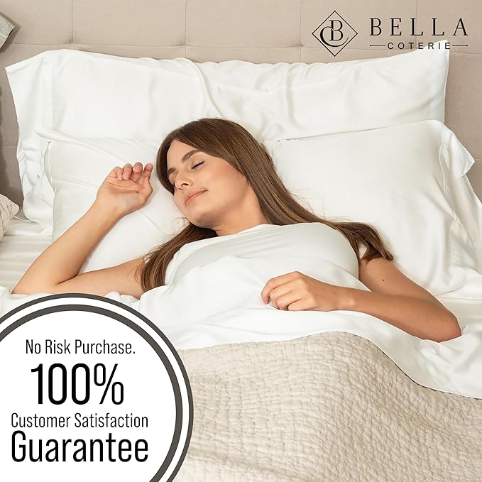 Bella Coterie | Luxury Bamboo Viscose Standard Size Pillowcase Set | 100% - Image 5