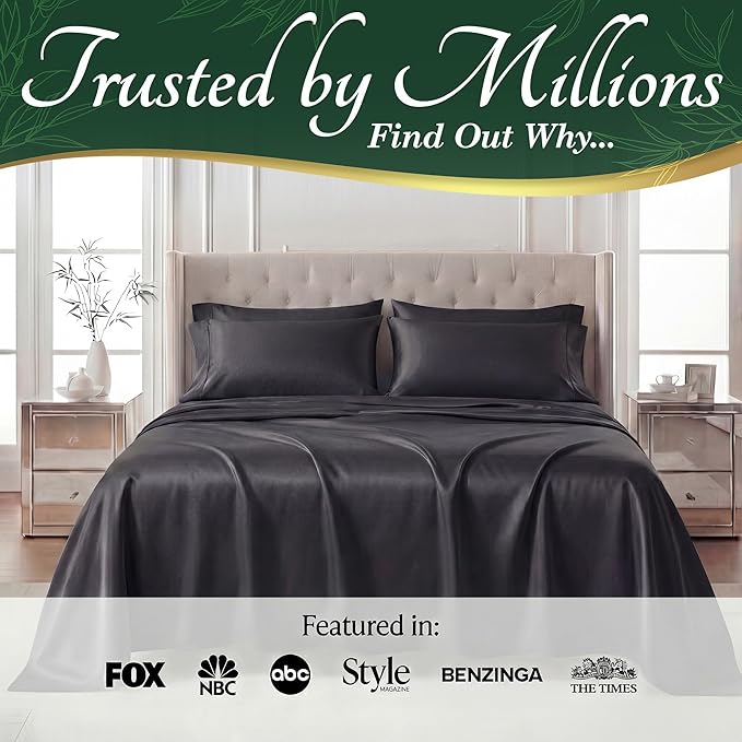 DECOLURE 100% Viscose Derived from Bamboo Sheets Queen Size - Image 5