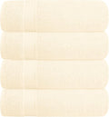 BELZZI Home Ultra Soft 4 Pack Oversized Bath Towel Set 27x54, Cotton Compact by Unknown