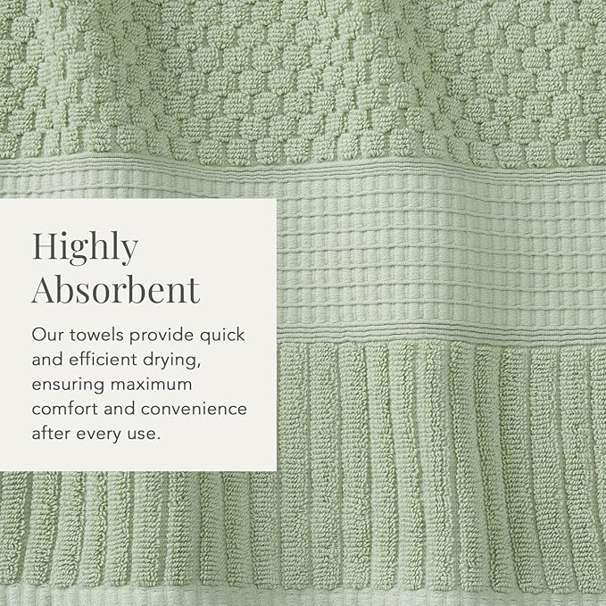 NY Loft 100% Cotton Hand Towel 6 Pack Hand Towel Set | Super Soft & Absorbent - Image 7