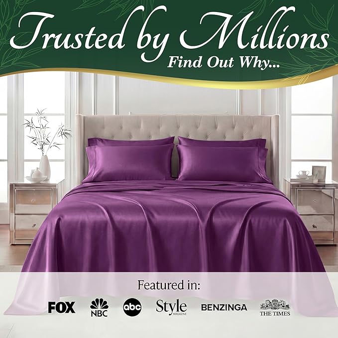DECOLURE 100% Viscose Derived from Bamboo Sheets Queen Size - Image 5